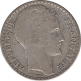 1934 SILVER 10 FRANCS FRANCE) - SILVER WORLD COINS - Cambridgeshire Coins