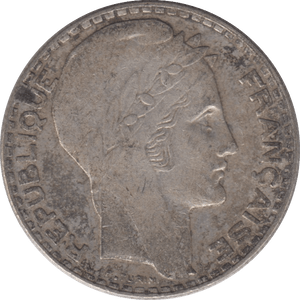 1934 SILVER 10 FRANCS FRANCE - SILVER WORLD COINS - Cambridgeshire Coins