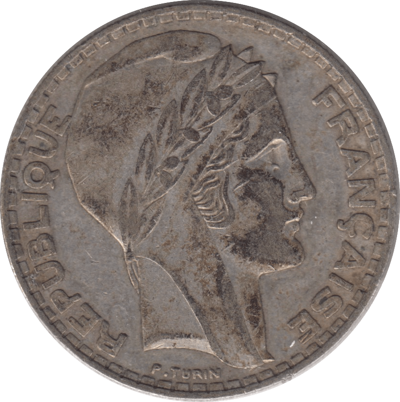 1934 SILVER 20 FRANCS FRANCE - SILVER WORLD COINS - Cambridgeshire Coins