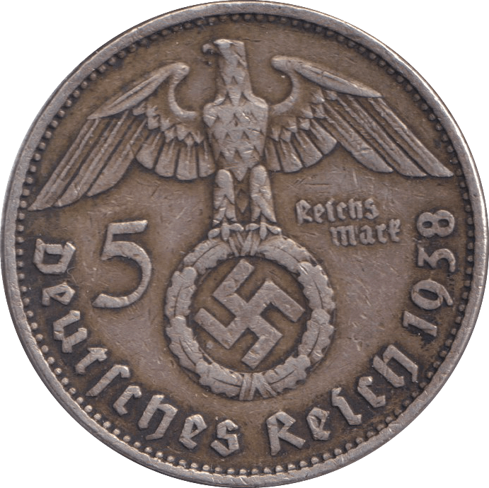 1934 SILVER FIVE MARK GERMANY - Cambridgeshire Coins