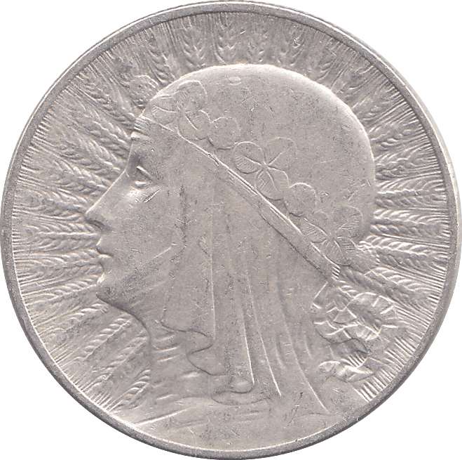 1934 SILVER FIVE ZLOTY POLAND - WORLD COINS - Cambridgeshire Coins