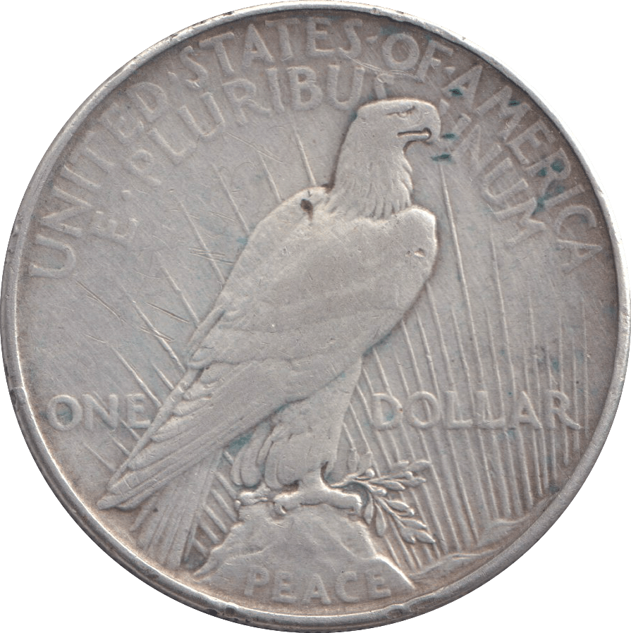 1934 SILVER PEACE DOLLAR USA - SILVER WORLD COINS - Cambridgeshire Coins