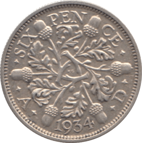 1934 SIXPENCE ( AUNC ) - Sixpence - Cambridgeshire Coins
