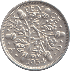 1934 SIXPENCE ( AUNC ) - SIXPENCE - Cambridgeshire Coins