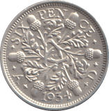 1934 SIXPENCE ( AUNC ) - SIXPENCE - Cambridgeshire Coins