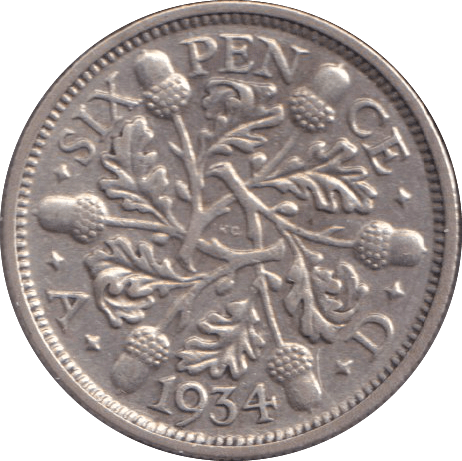 1934 SIXPENCE ( GF ) - SIXPENCE - Cambridgeshire Coins
