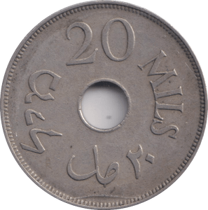 1935 20 MILS PALESTINE - WORLD COINS - Cambridgeshire Coins