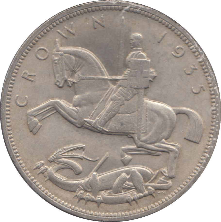 1935 CROWN ( AUNC ) - CROWN - Cambridgeshire Coins