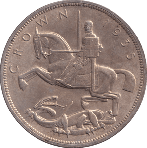 1935 CROWN ( AUNC ) - CROWN - Cambridgeshire Coins
