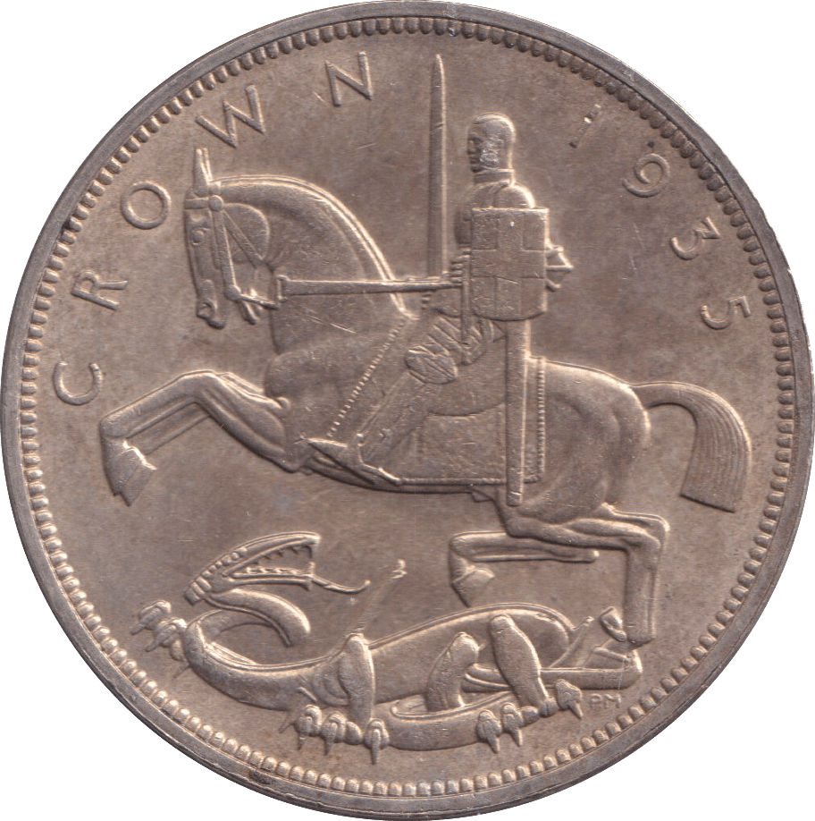 1935 CROWN ( AUNC ) - CROWN - Cambridgeshire Coins