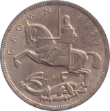 1935 CROWN ( AUNC ) - CROWN - Cambridgeshire Coins
