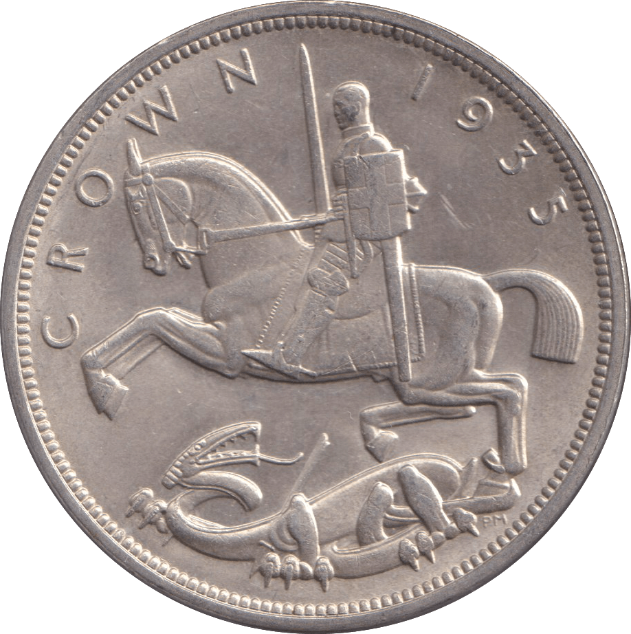 1935 CROWN ( AUNC ) - CROWN - Cambridgeshire Coins