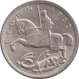 1935 CROWN ( AUNC ) - CROWN - Cambridgeshire Coins