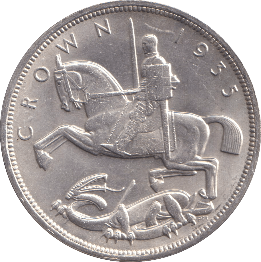 1935 CROWN ( AUNC ) - CROWN - Cambridgeshire Coins