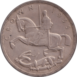 1935 CROWN ( AUNC ) - CROWN - Cambridgeshire Coins
