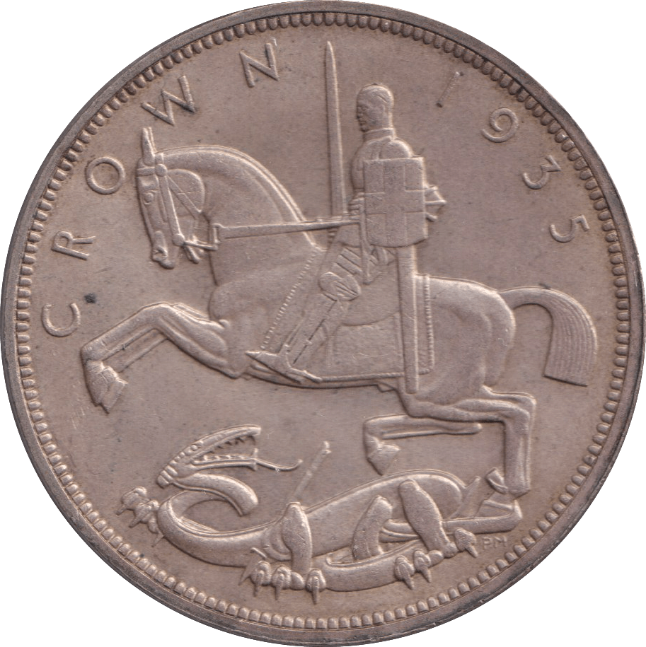 1935 CROWN ( AUNC ) - CROWN - Cambridgeshire Coins