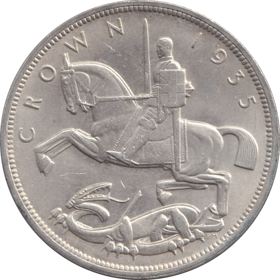 1935 CROWN ( AUNC ) - CROWN - Cambridgeshire Coins