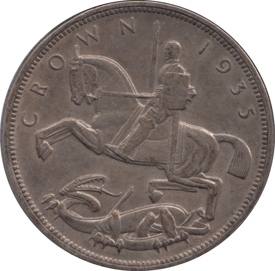 1935 CROWN ( AUNC ) XXV - CROWN - Cambridgeshire Coins