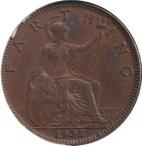 1935 FARTHING ( GVF ) - FARTHING - Cambridgeshire Coins