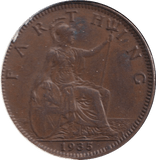 1935 FARTHING ( GVF ) - FARTHING - Cambridgeshire Coins