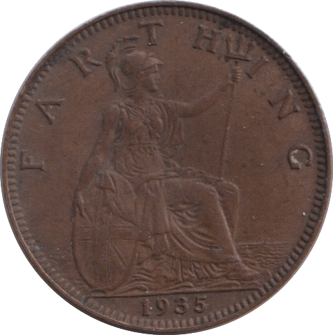 1935 FARTHING ( GVF ) - FARTHING - Cambridgeshire Coins