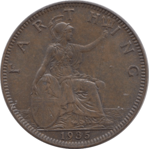 1935 FARTHING ( UNC ) - Farthing - Cambridgeshire Coins