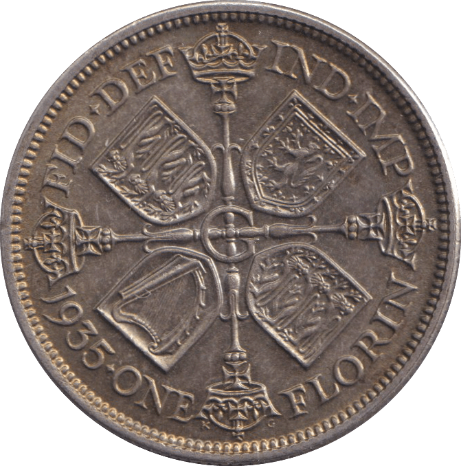 1935 FLORIN ( EF ) - FLORIN - Cambridgeshire Coins