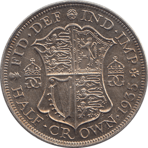 1935 HALF CROWN ( UNC ) - WORLD COINS - Cambridgeshire Coins