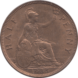 1935 HALF PENNY ( BU ) - HALFPENNY - Cambridgeshire Coins