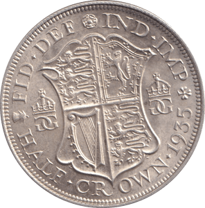 1935 HALFCROWN ( AUNC ) - HALFCROWN - Cambridgeshire Coins