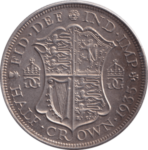 1935 HALFCROWN ( AUNC ) - HALFCROWN - Cambridgeshire Coins