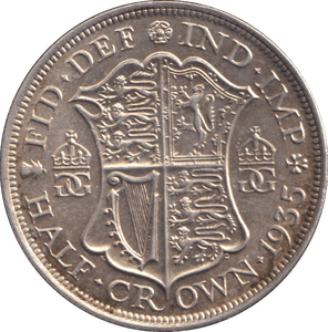 1935 HALFCROWN ( AUNC ) - WORLD COINS - Cambridgeshire Coins