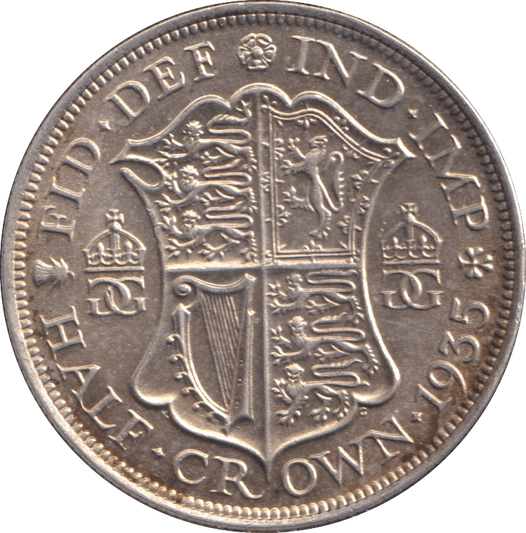 1935 HALFCROWN ( AUNC ) - WORLD COINS - Cambridgeshire Coins