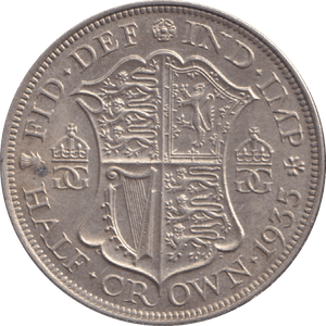 1935 HALFCROWN ( EF ) - HALFCROWN - Cambridgeshire Coins