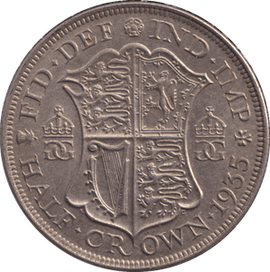 1935 HALFCROWN ( UNC ) 2 - HALFCROWN - Cambridgeshire Coins
