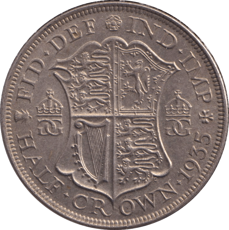 1935 HALFCROWN ( UNC ) 2 - HALFCROWN - Cambridgeshire Coins