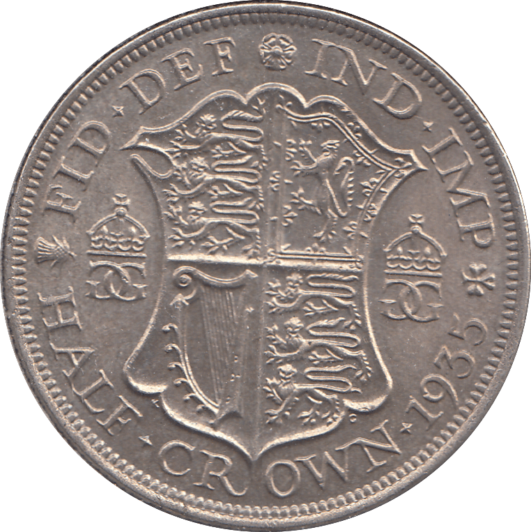 1935 HALFCROWN ( UNC ) - HALFCROWN - Cambridgeshire Coins