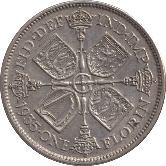 1935 ONE FLORIN ( GVF ) - FLORIN - Cambridgeshire Coins