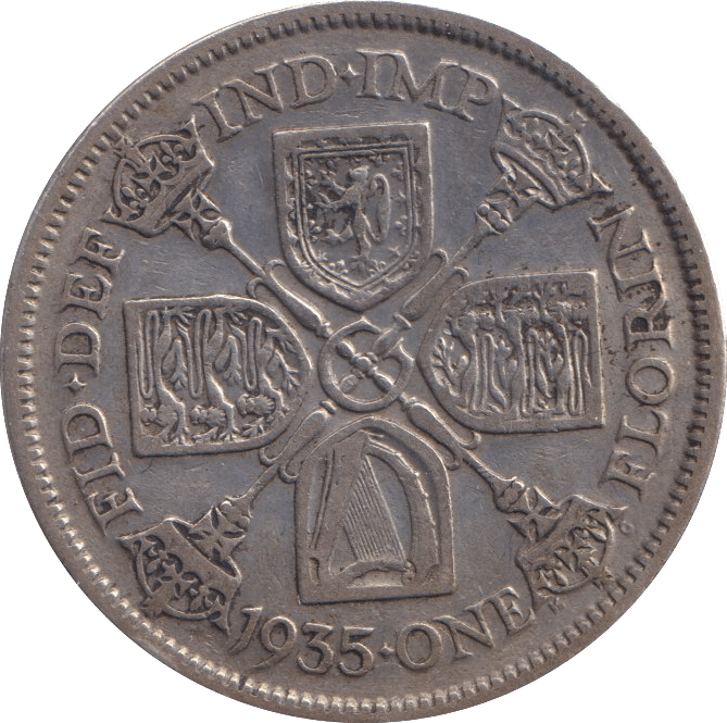 1935 ONE FLORIN ( VF ) - WORLD COINS - Cambridgeshire Coins