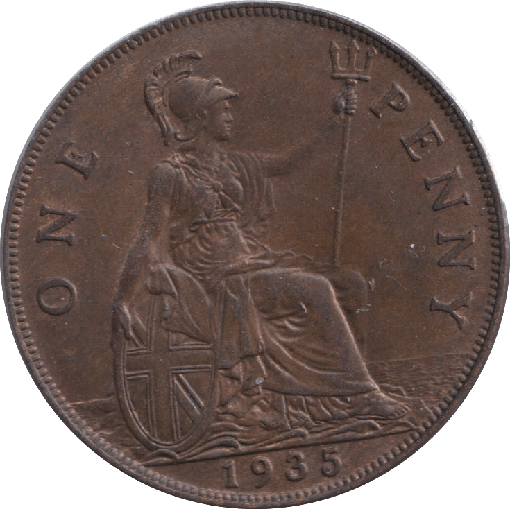 1935 PENNY ( AUNC ) - PENNY - Cambridgeshire Coins