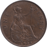1935 PENNY ( AUNC ) - PENNY - Cambridgeshire Coins