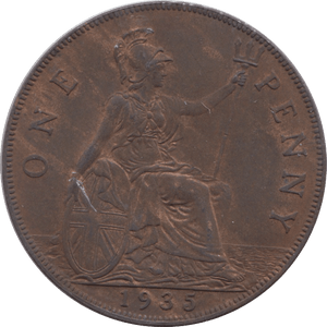 1935 PENNY ( AUNC ) - PENNY - Cambridgeshire Coins