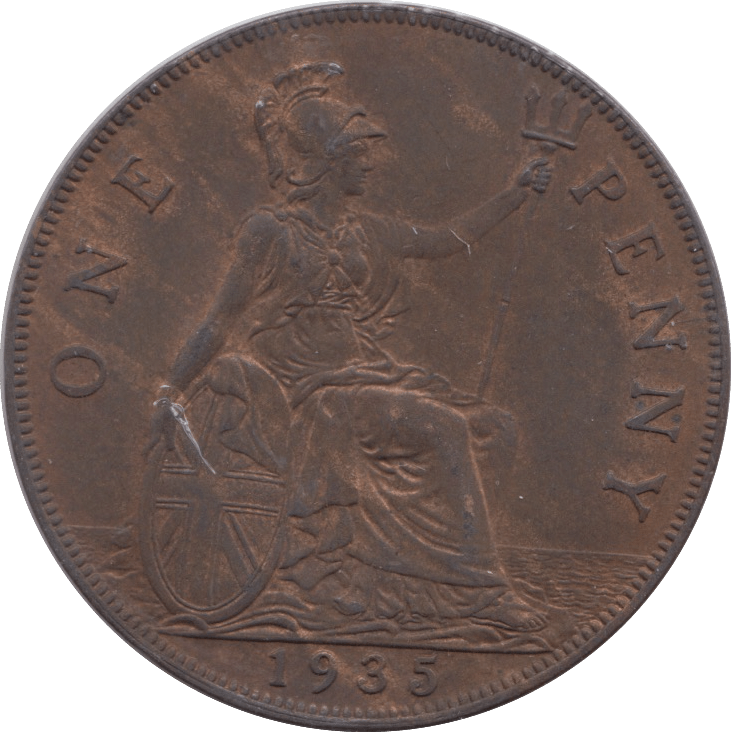 1935 PENNY ( AUNC ) - PENNY - Cambridgeshire Coins