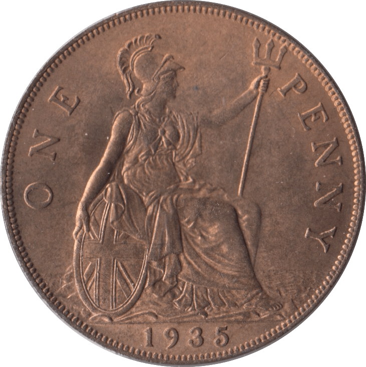 1935 PENNY ( BU ) 1 - Penny - Cambridgeshire Coins