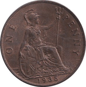 1935 PENNY ( UNC ) 1 - PENNY - Cambridgeshire Coins