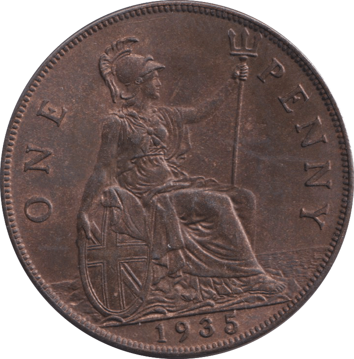 1935 PENNY ( UNC ) 1 - PENNY - Cambridgeshire Coins