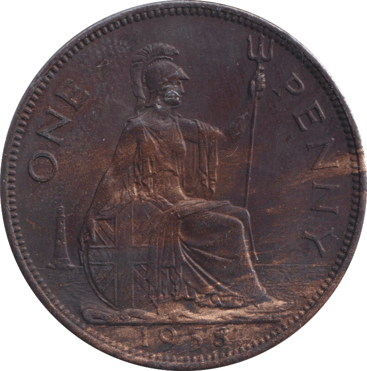 1935 PENNY ( UNC ) 2 - PENNY - Cambridgeshire Coins