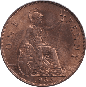 1935 PENNY ( UNC ) - PENNY - Cambridgeshire Coins