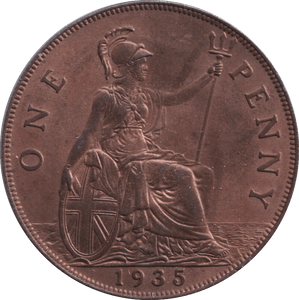 1935 PENNY ( UNC ) - PENNY - Cambridgeshire Coins