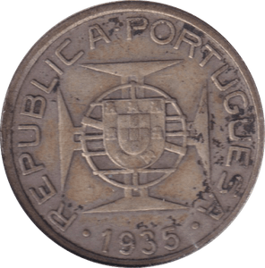 1935 PORTUGUESE 5 ESCUDOS - Cambridgeshire Coins